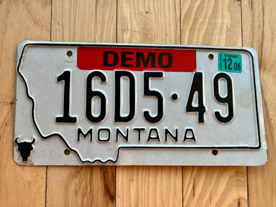 2006 Montana Demo License Plate