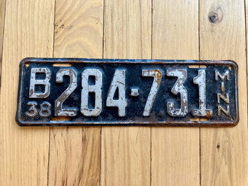 1938 Minnesota License Plate