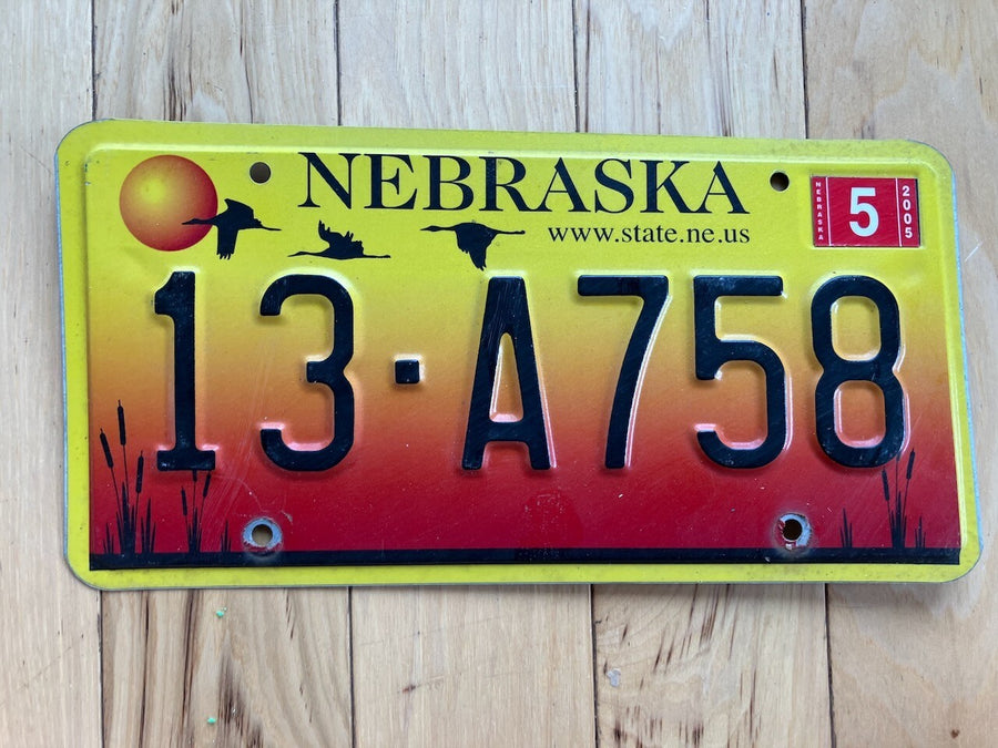 2005 Nebraska License Plate