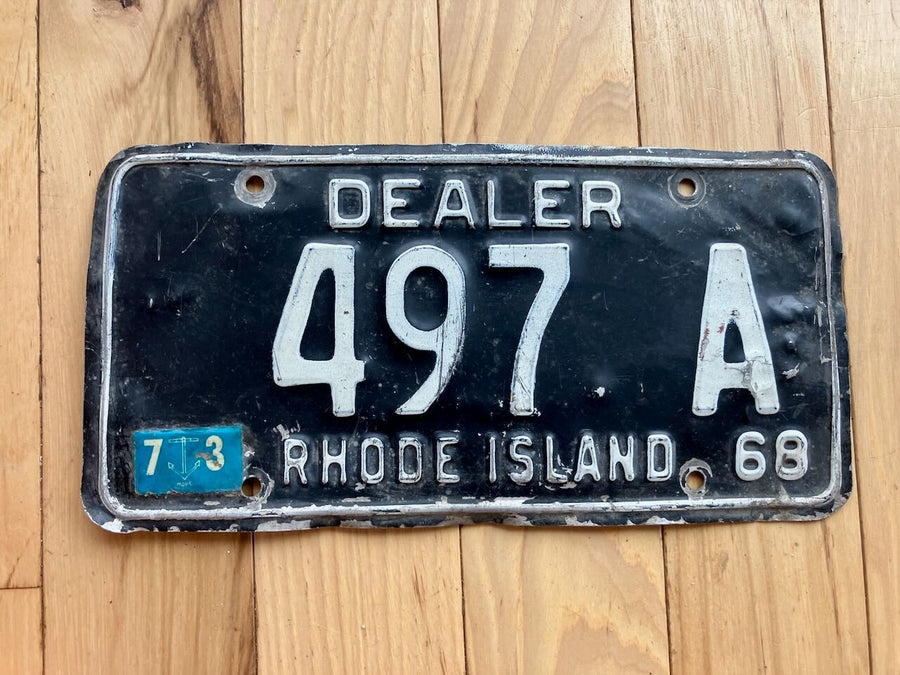 1969 Rhode Island Dealer License Plate