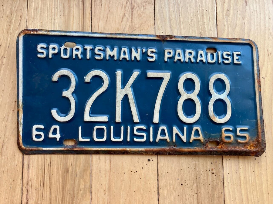 1964/ 1965 Louisiana License Plate