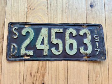 1917 South Dakota License Plate