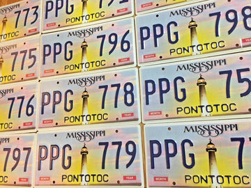 20 Mississippi Lighthouse License Plates- Good Condition