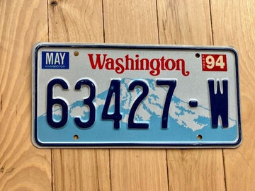 1994 Washington State Truck License Plate (Check With DOL First For YOM)