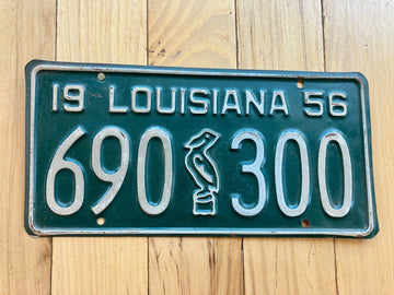 1956 Louisiana License Plate