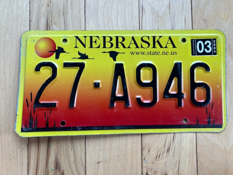 2004 Nebraska License Plate