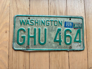1968 to 1986 Washington State License Plate - Check With DOL First For YOM