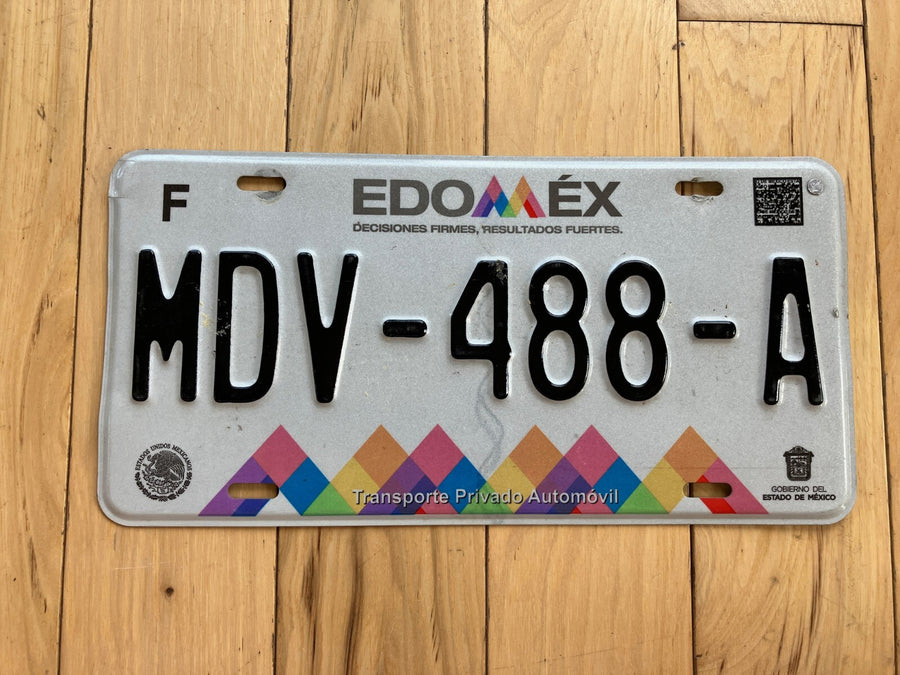 2018 Estado De Mexico License Plate