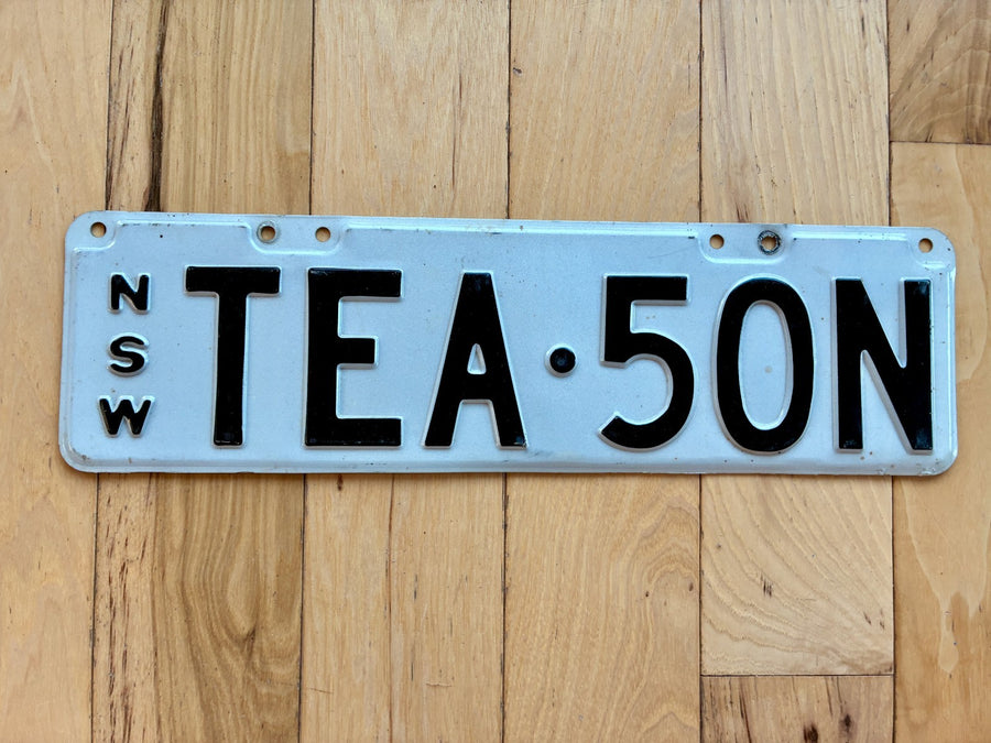 1990s New South Whales Australia Vanity License Plate