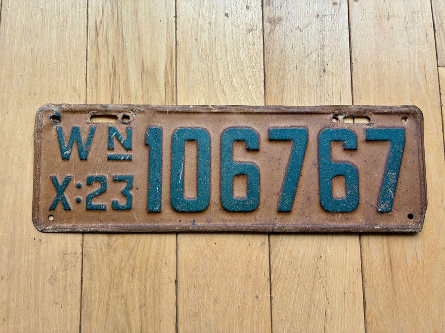 1923 Washington State License Plate