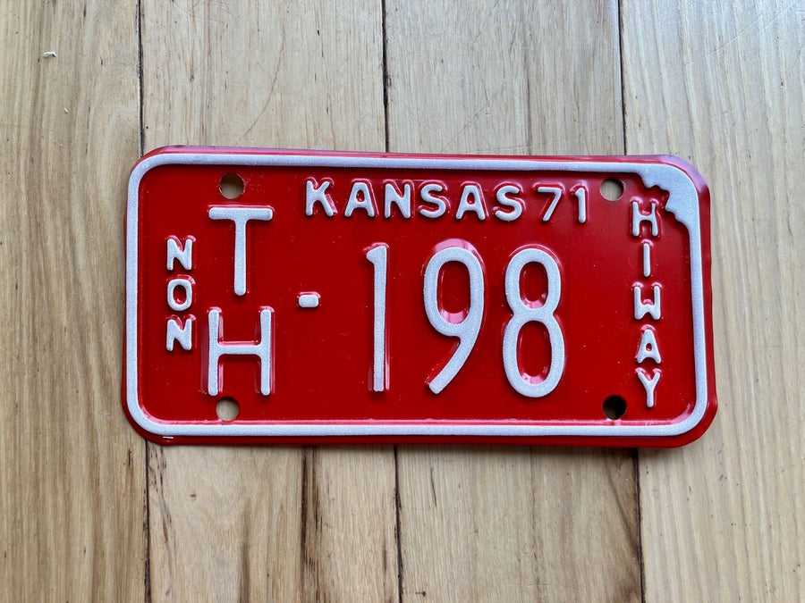 1971 Kansas Non Highway Mobile Home License Plate