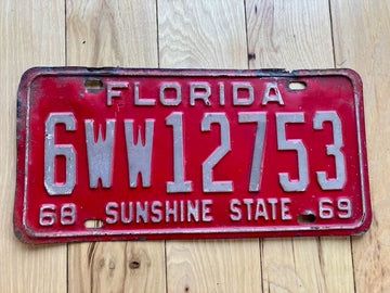 1969 Florida License Plate