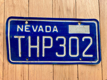 1980s Nevada License Plate
