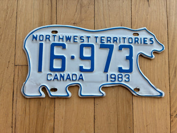 1983 Northwest Territories License Plate