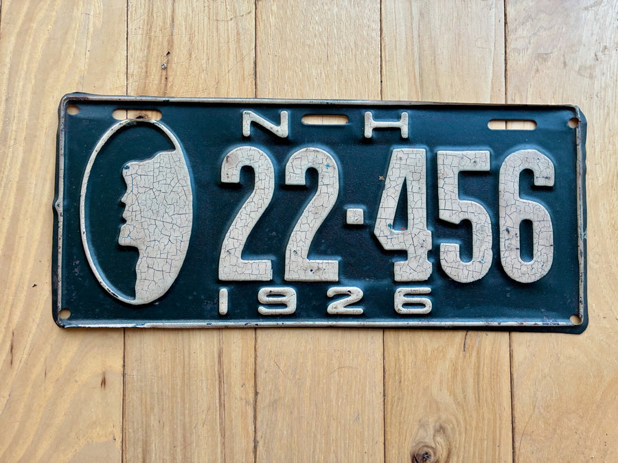 1926 New Hampshire License Plate