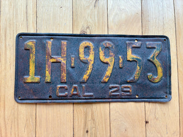 1929 California License Plate