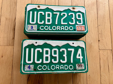 50 Colorado Craft Condition License Plates - Bulk Lot/Wholesale Lot