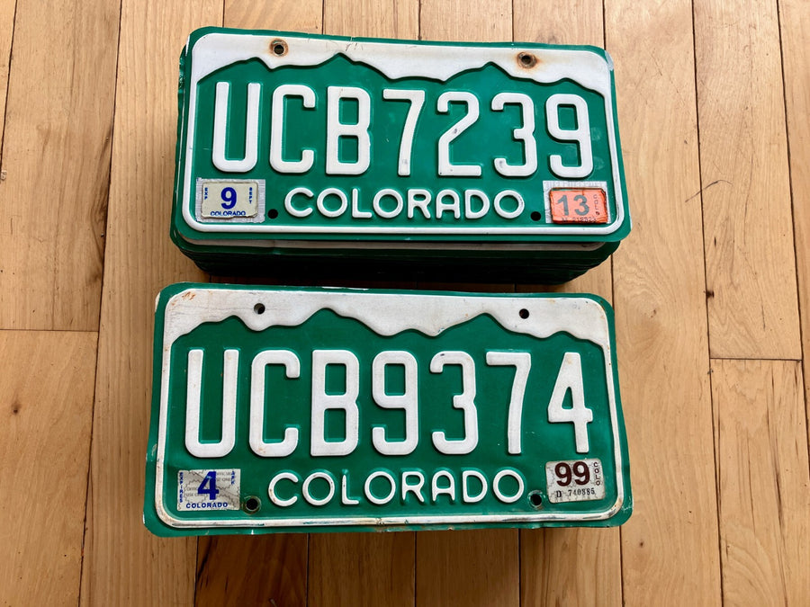 50 Colorado Craft Condition License Plates - Bulk Lot/Wholesale Lot