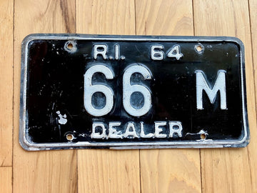 1964 Rhode Island Dealer License Plate