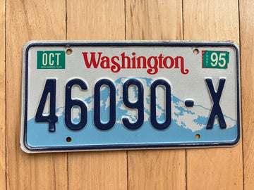 1995 Washington State Truck License Plate (Check With DOL First For YOM)