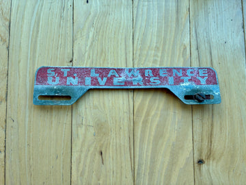 Vintage St Lawrence University Booster License Plate
