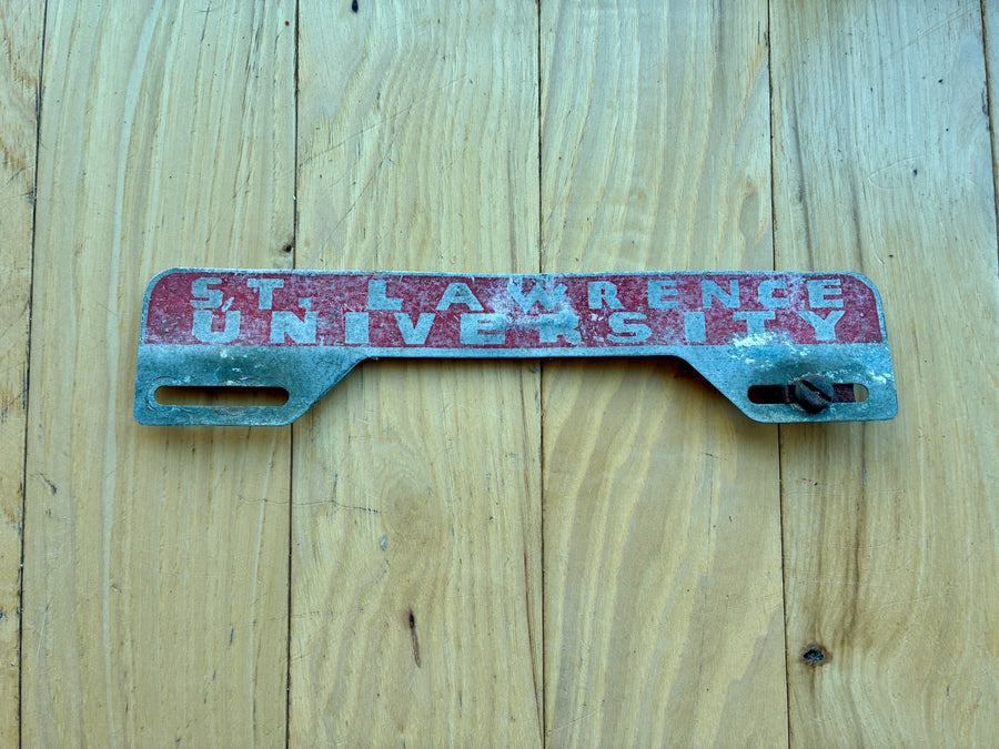 Vintage St Lawrence University Booster License Plate