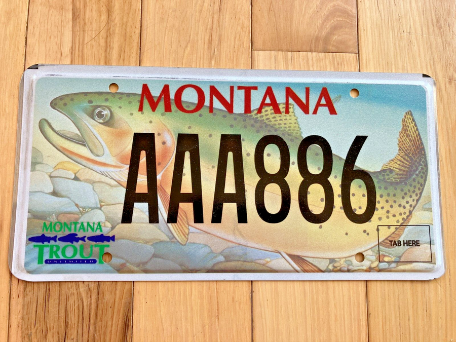 2013 Montana Trout License Plate