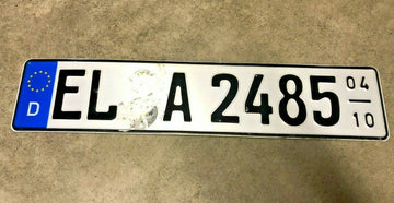 German Seasonal License Plate- Craft Condition
