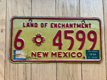 1964 New Mexico License Plate