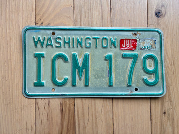 1983 Base Washington State License Plate (Check With DOL First For YOM)