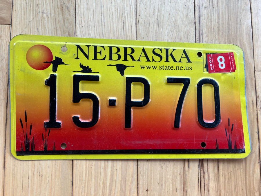 2005 Nebraska License Plate
