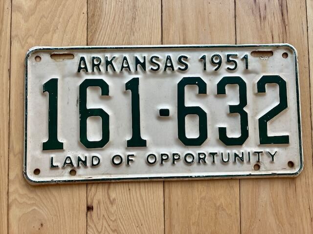 1951 Arkansas License Plate