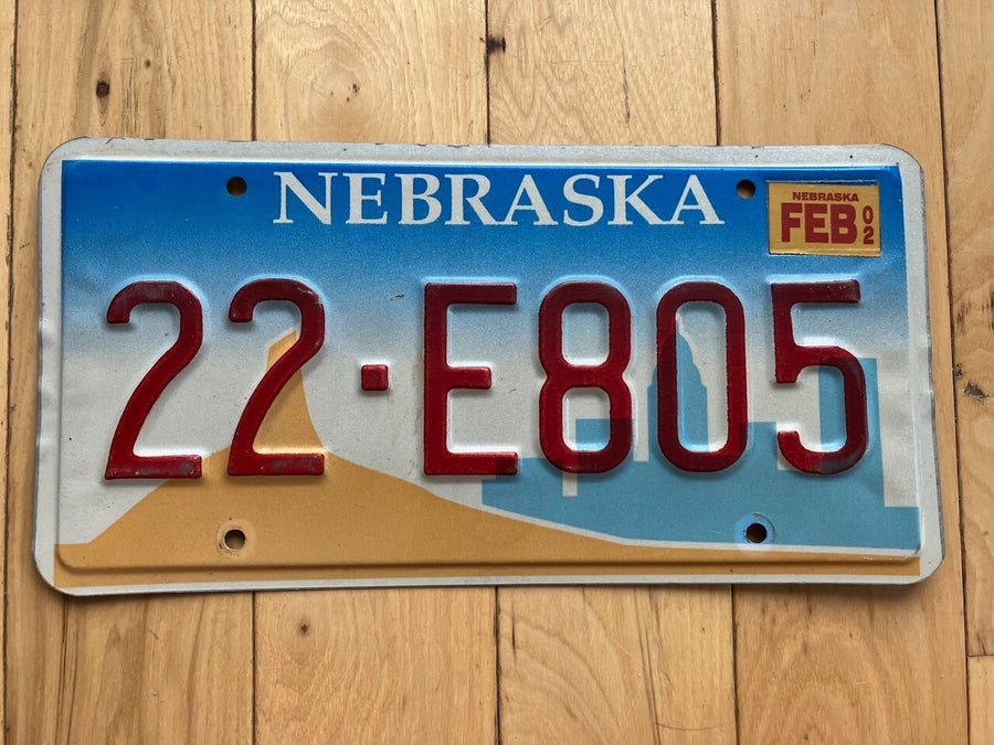 2002 Nebraska License Plate