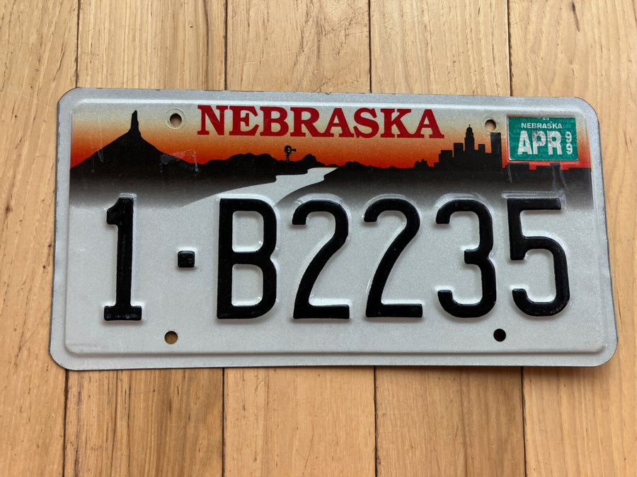 1999 Nebraska License Plate