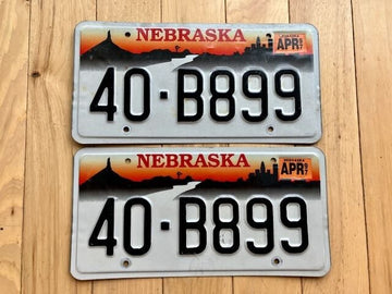 Pair of 1997 Nebraska License Plates