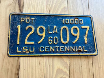 1960 Louisiana License Plate