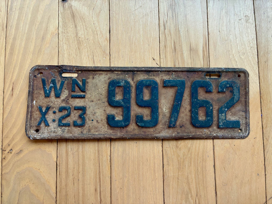 1923 Washington State License Plate