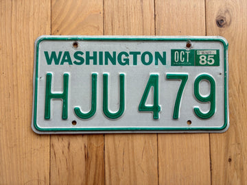 1985 Washington State License Plate (Check With DOL First For YOM)