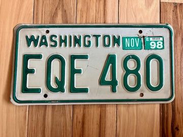 1998 Washington State License Plate
