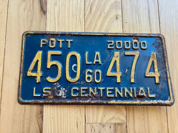 1960 Louisiana License Plate