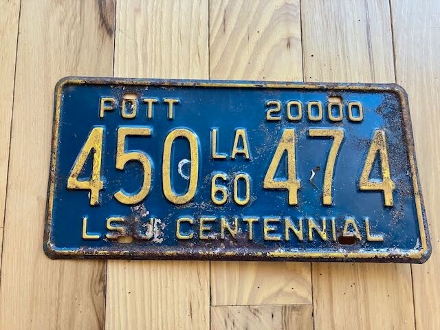 1960 Louisiana License Plate