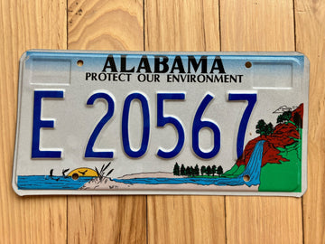 1993 to 2000 Alabama Protect Our Environment License Plate