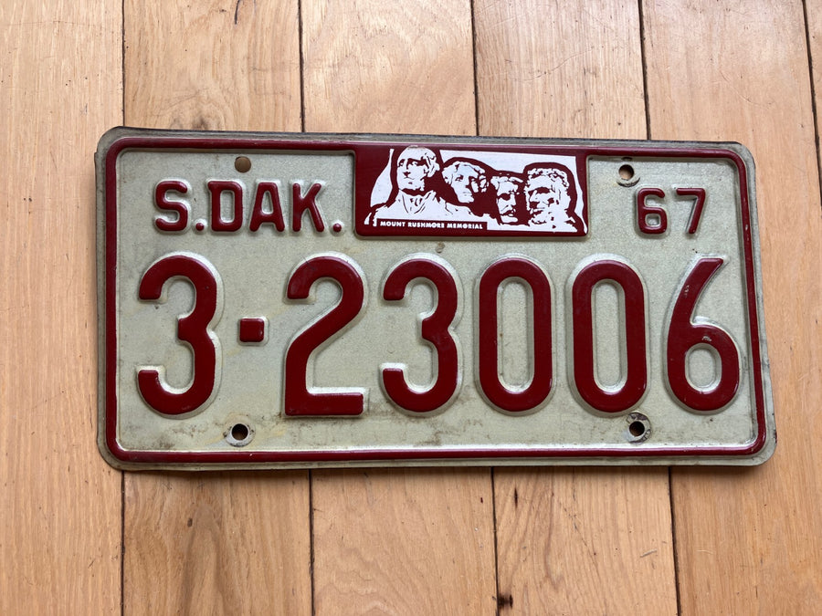 1967 South Dakota License Plate