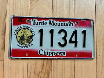1990 North Dakota Turtle Mountain Chippewa License Plate
