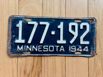 1944 Minnesota License Plate