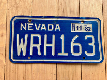 1982 Nevada License Plate