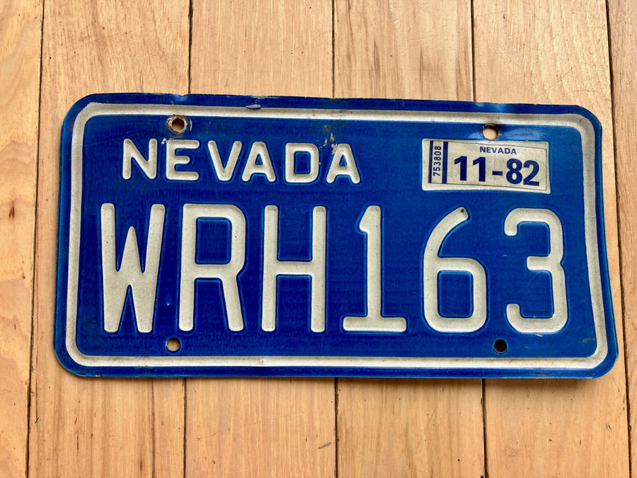 1982 Nevada License Plate