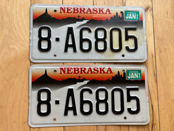 Pair Of 1999 Nebraska License Plates