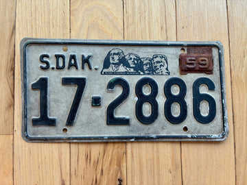 1959 South Dakota License Plate