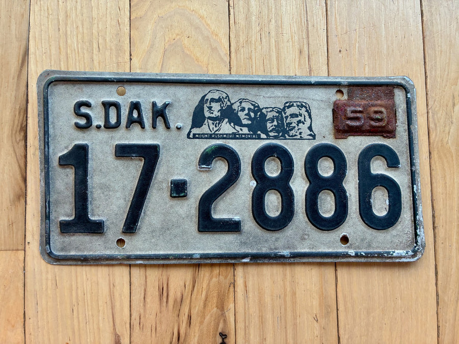 1959 South Dakota License Plate